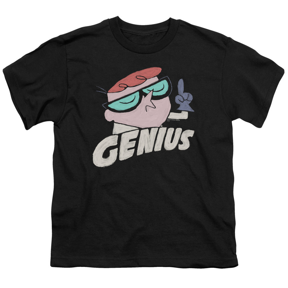 Dexters Laboratory Genius Kids Youth T Shirt Black Officially Licensed