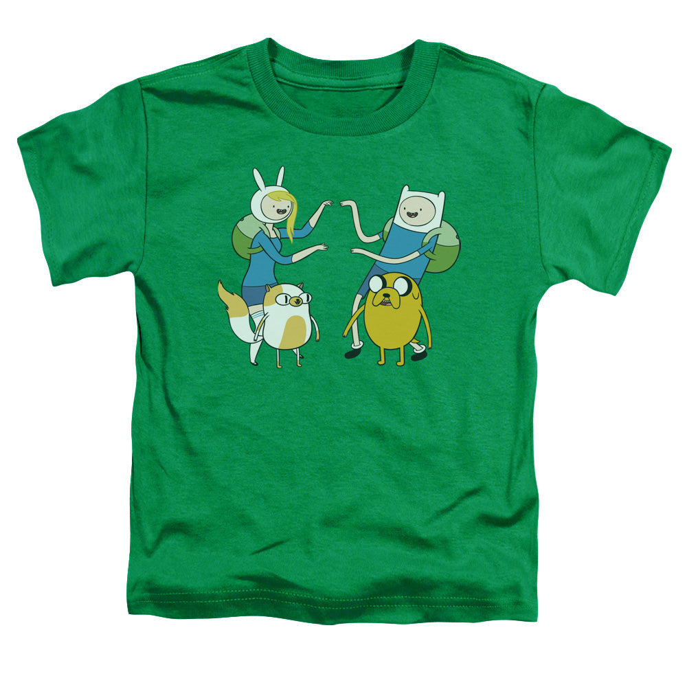 Adventure Time Meet Up Toddler Kids Youth T Shirt Kelly Green Officially Licensed