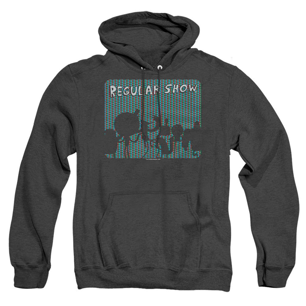 Regular Show Rgb Group Mens Heather Hoodie Black Officially Licensed