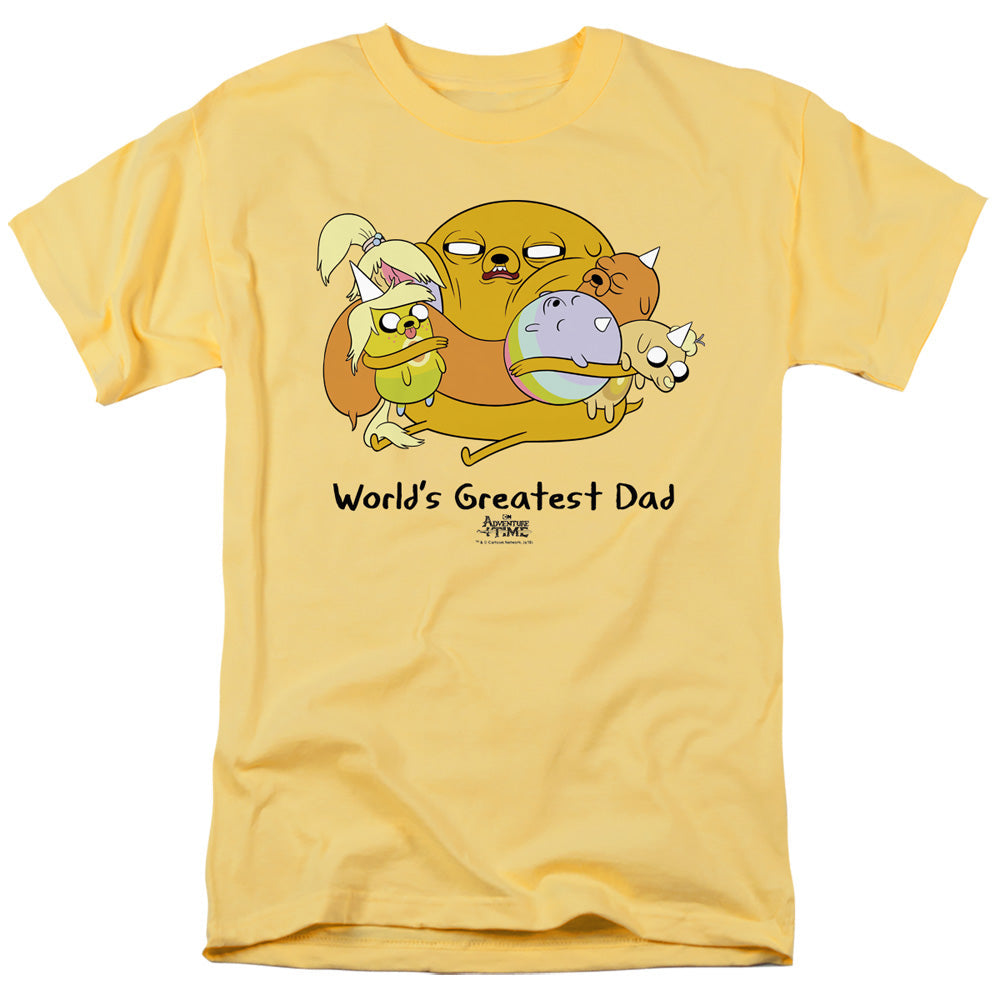 Adventure Time Worlds Greatest Dad Mens T Shirt Banana Officially Licensed