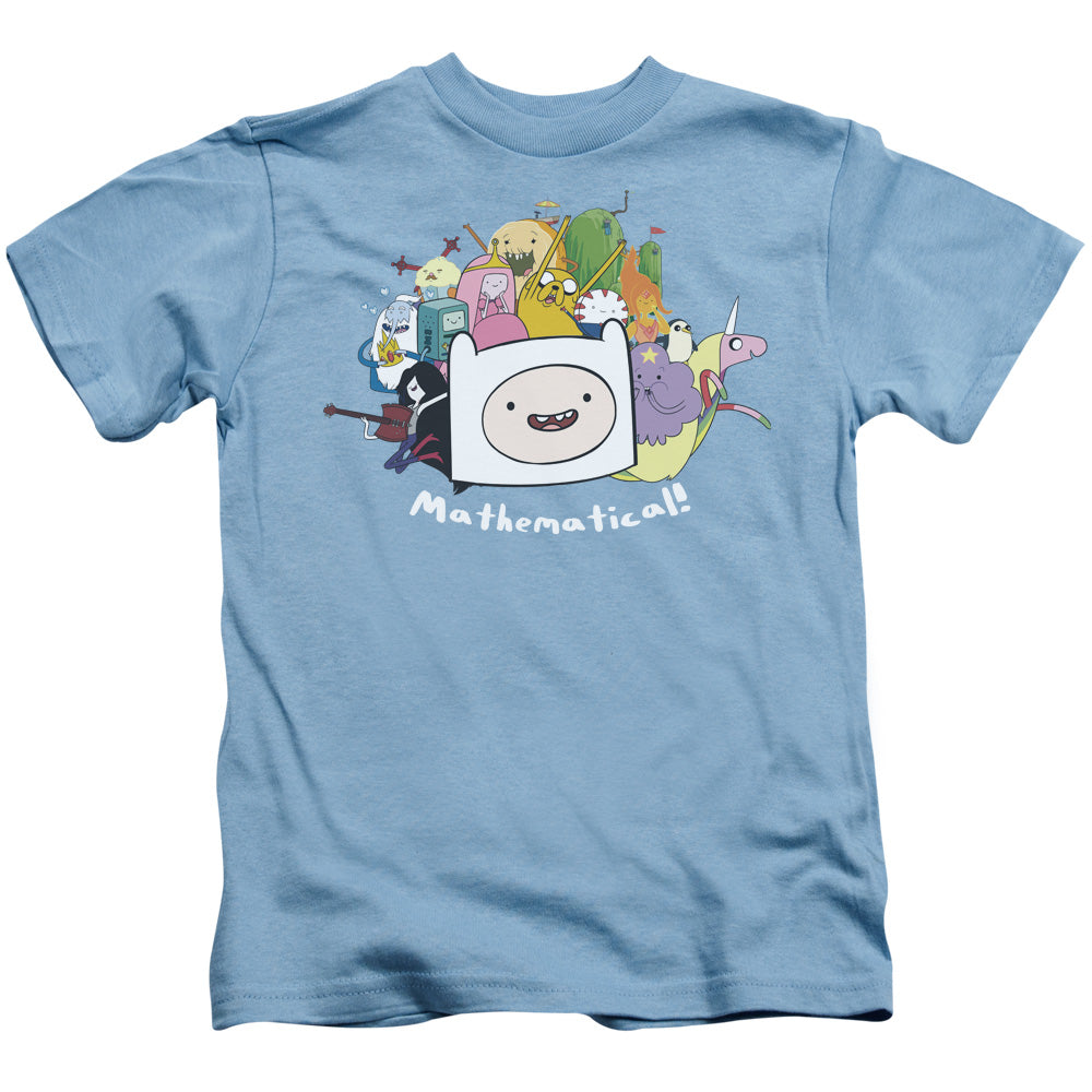 Adventure Time Mathematical Juvenile Kids Youth T Shirt Carolina Blue Officially Licensed