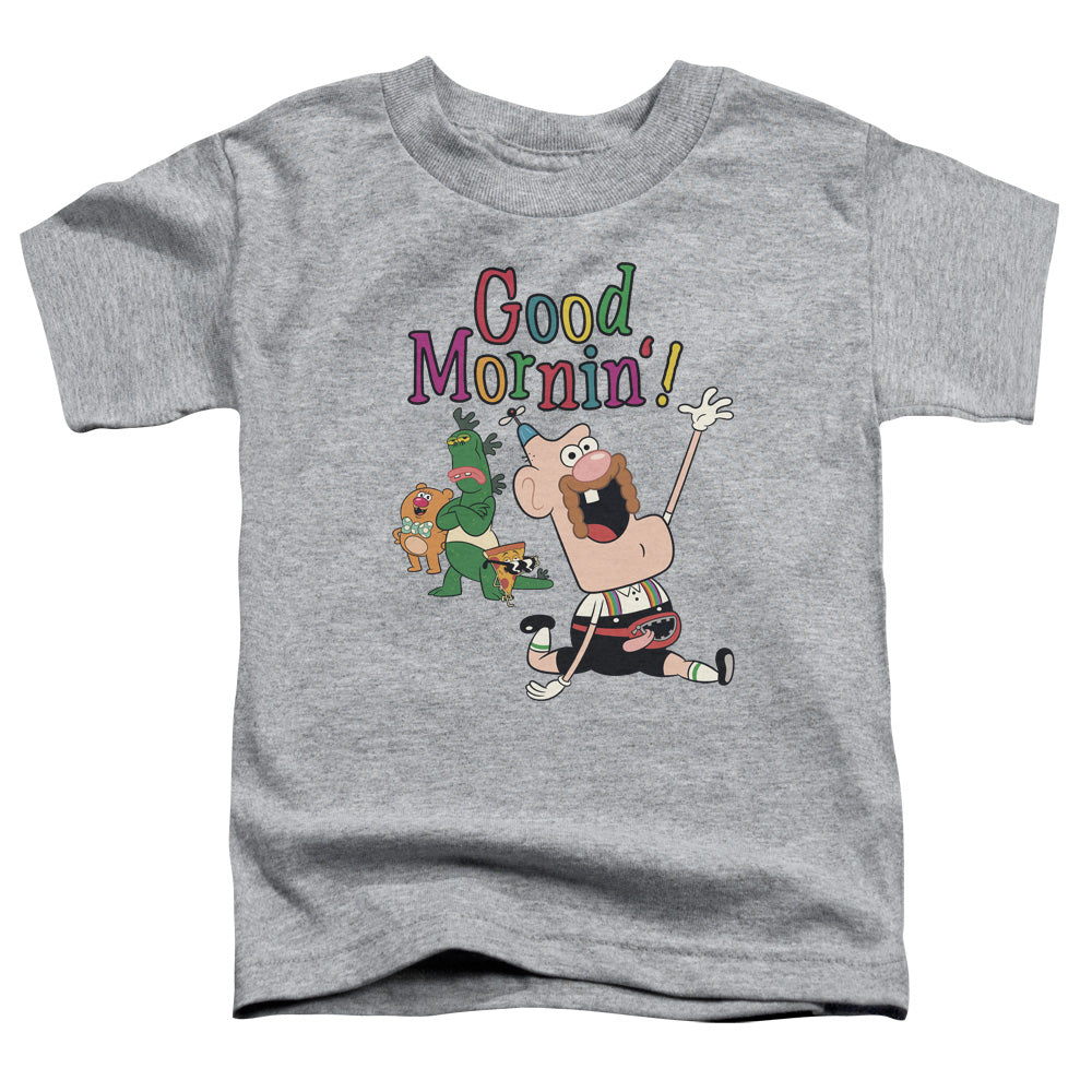 Uncle Grandpa Good Mornin Toddler Kids Youth T Shirt Athletic Heather Officially Licensed