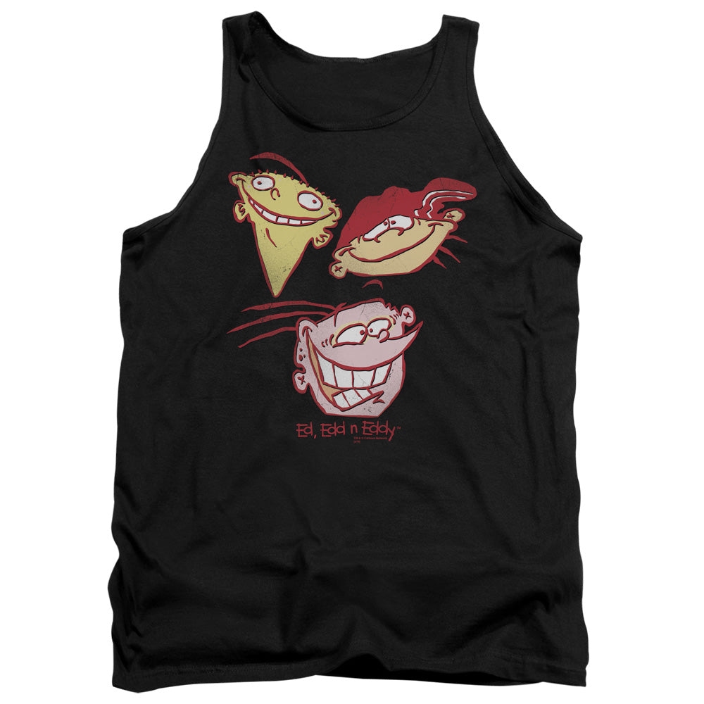 Ed Edd N Eddy Three Heads Mens Tank Top Shirt Black Officially Licensed