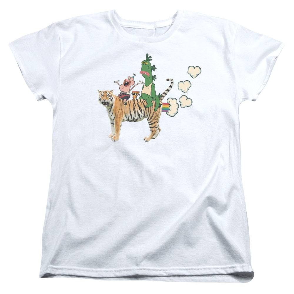 Uncle Grandpa Fart Hearts Womens T Shirt White Officially Licensed