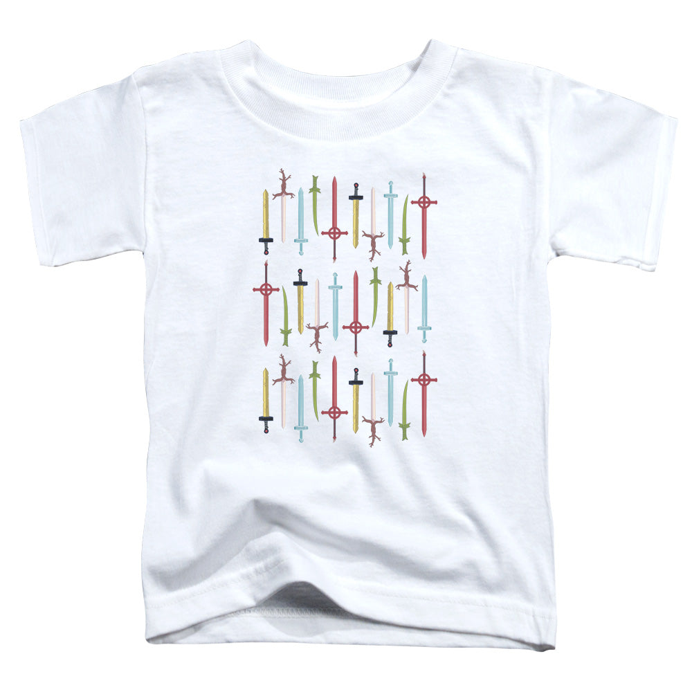 Adventure Time Swords Toddler Kids Youth T Shirt White Officially Licensed