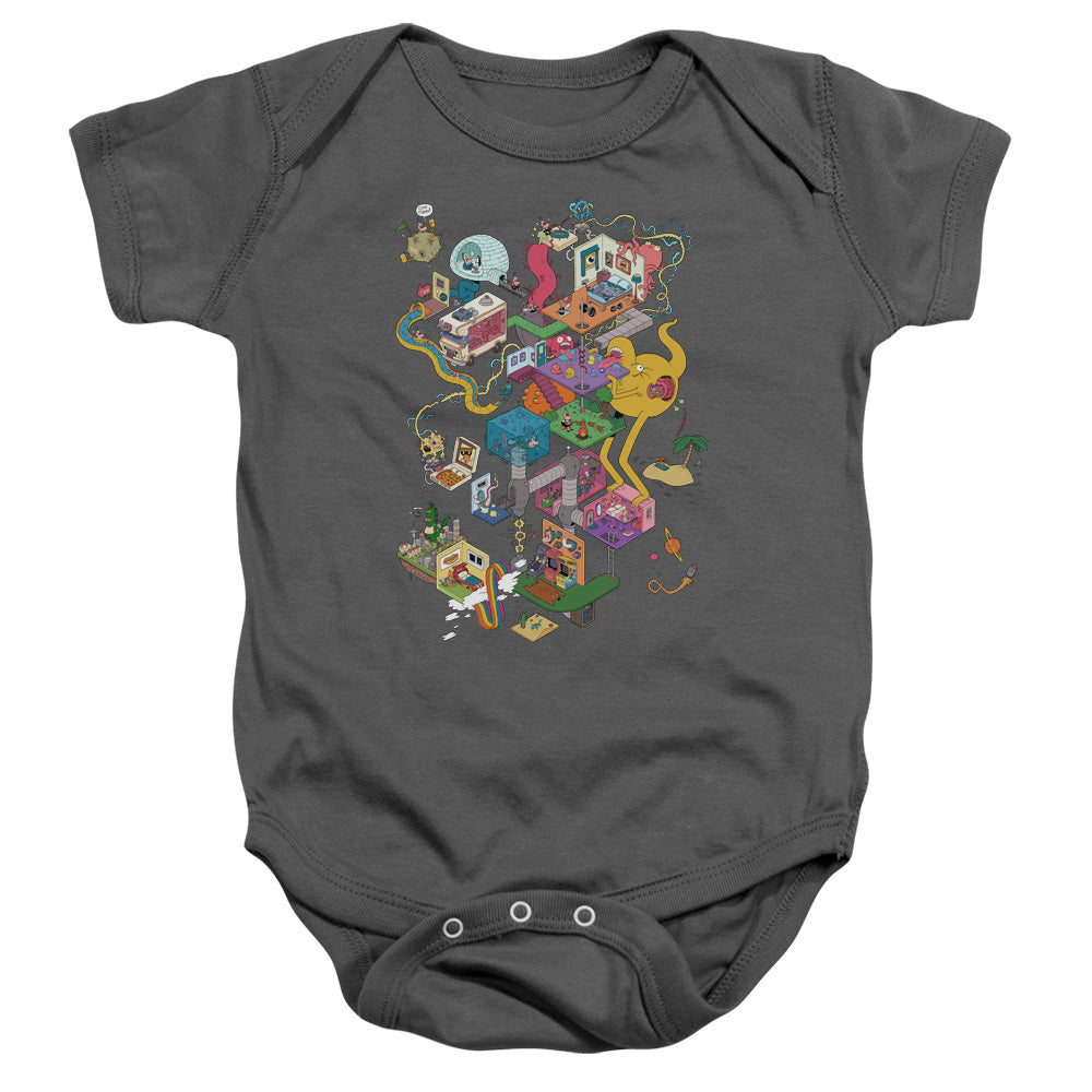 Uncle Grandpa Inside the Rv Infant Baby Snapsuit Charcoal Officially Licensed