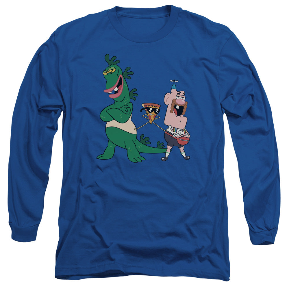 Uncle Grandpa The Guys Mens Long Sleeve Shirt Royal Blue Officially Licensed