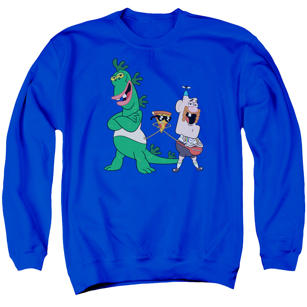 Uncle Grandpa the Guys Mens Crewneck Sweatshirt Royal Blue Officially Licensed