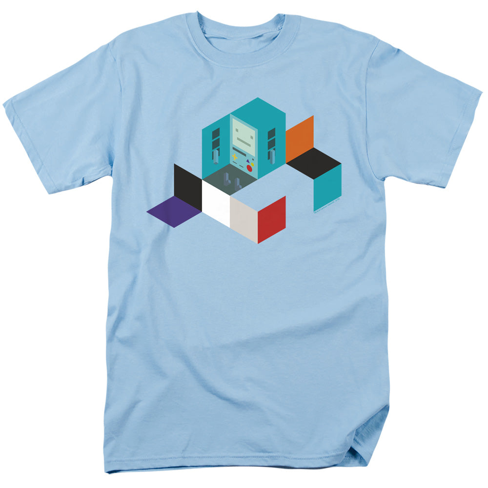 Adventure Time Bmo Blocks Mens T Shirt Light Blue Officially Licensed