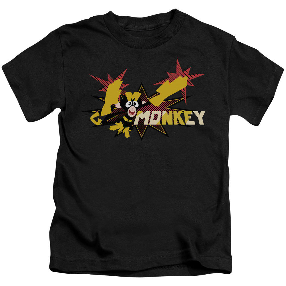 Dexters Laboratory Monkey Juvenile Kids Youth T Shirt Black Officially Licensed