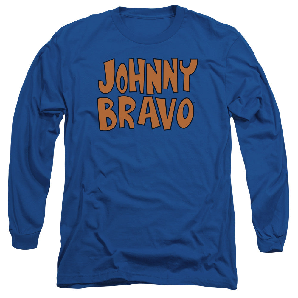 Johnny Bravo Jb Logo Mens Long Sleeve Shirt Royal Blue Officially Licensed