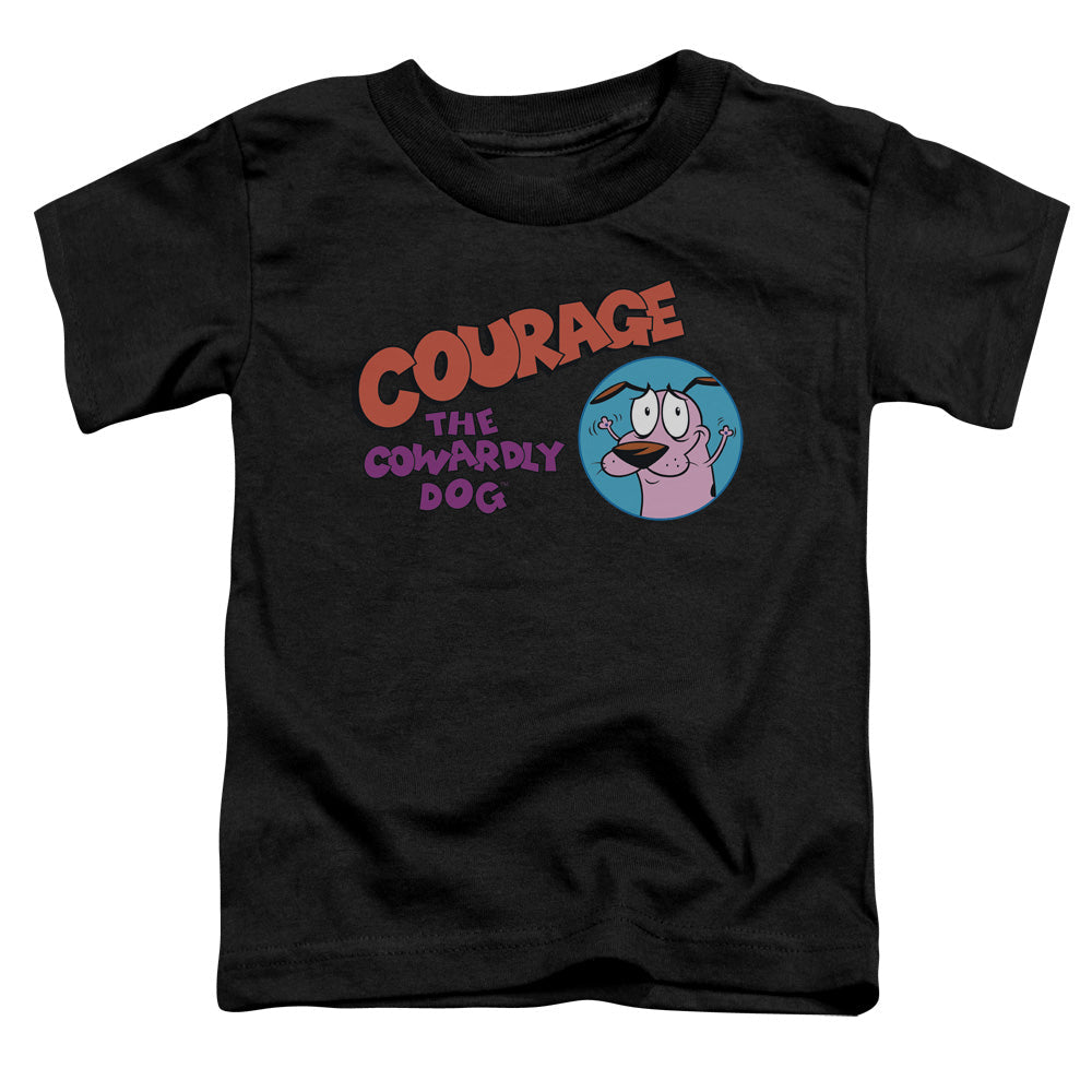 Courage the Cowardly Dog Courage Logo Toddler Kids Youth T Shirt Black Officially Licensed