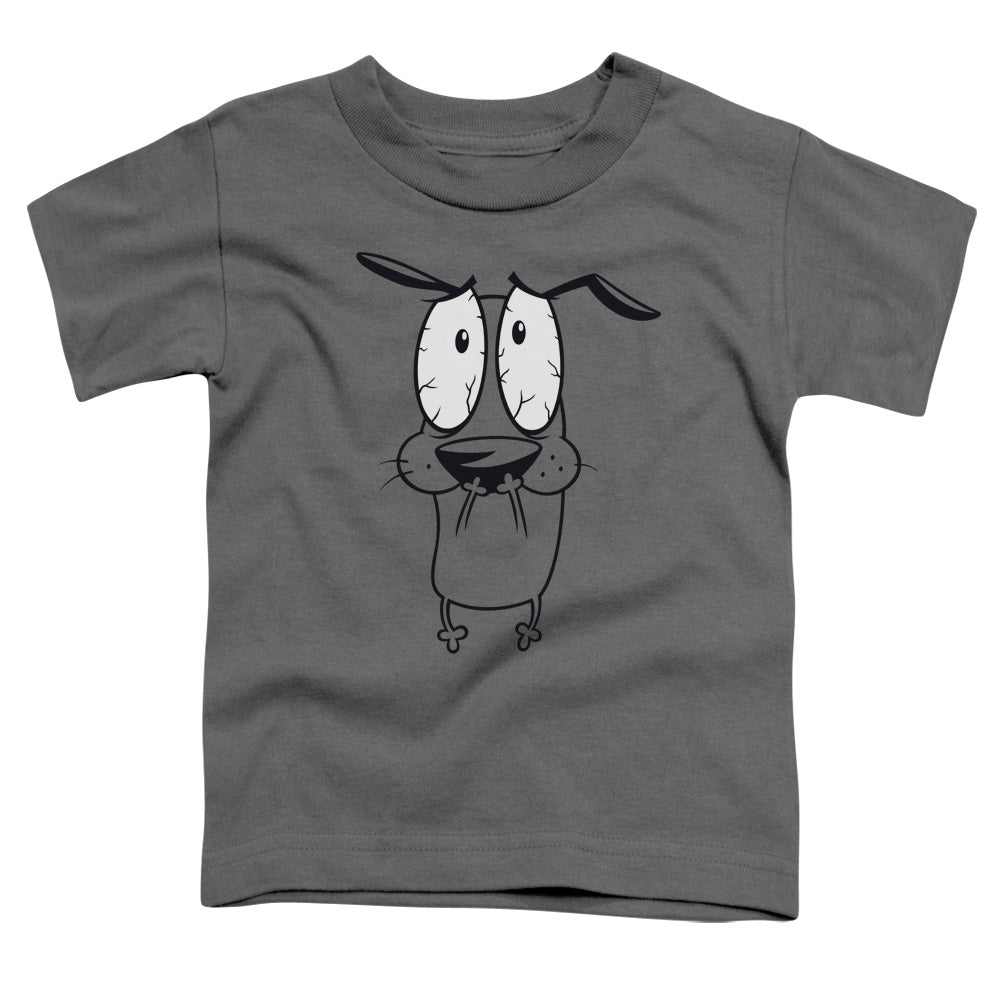 Courage the Cowardly Dog Scared Toddler Kids Youth T Shirt Charcoal Officially Licensed