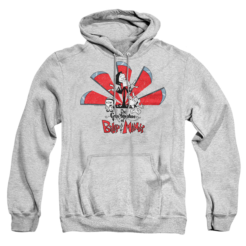 Grim Adventures Of Billy And Mandy Grim Adventures Mens Hoodie Athletic Heather Officially Licensed