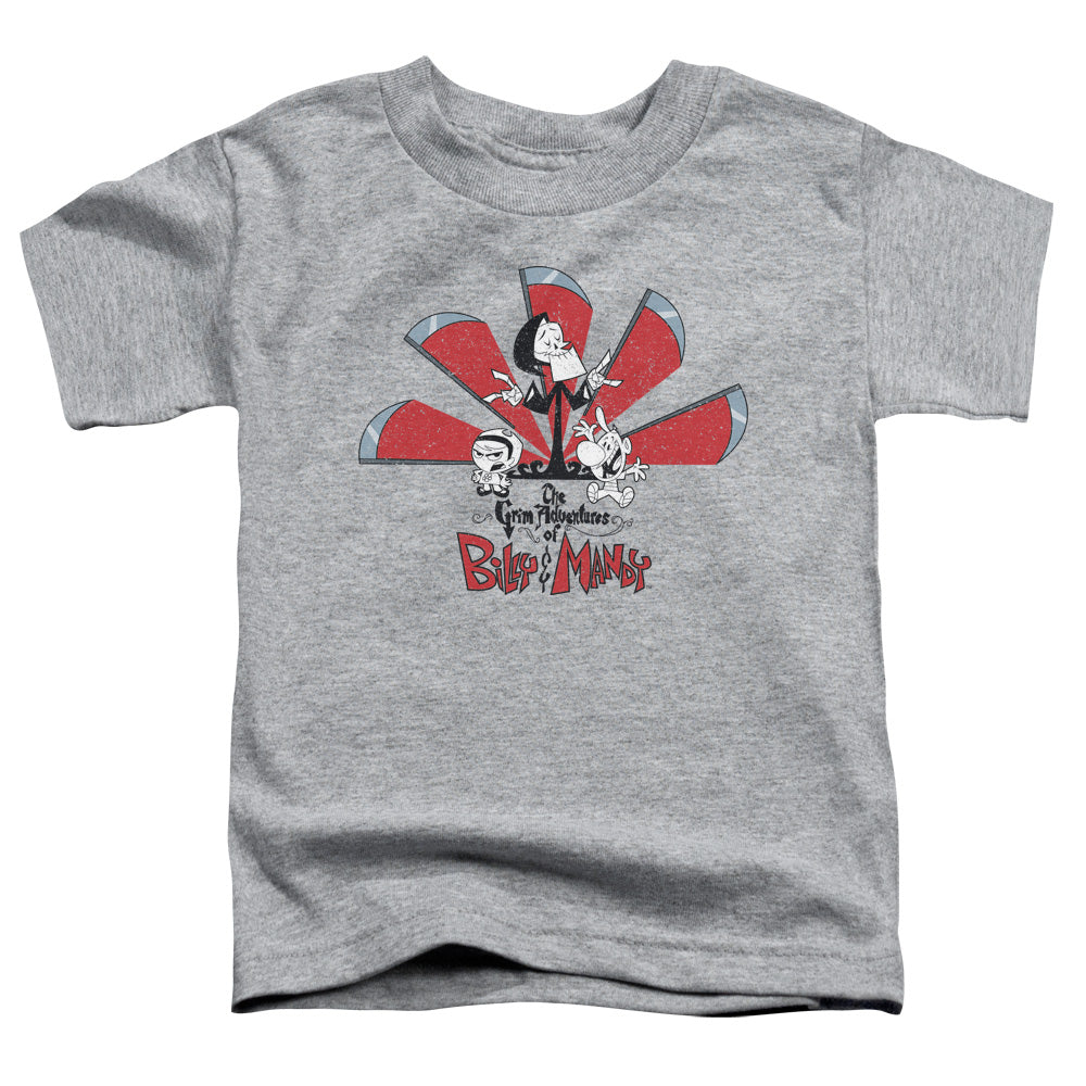 Grim Adventures of Billy and Mandy Grim Adventures Toddler Kids Youth T Shirt Athletic Heather Officially Licensed