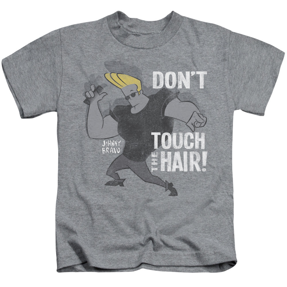 Johnny Bravo Hair Juvenile Kids Youth T Shirt Athletic Heather Officially Licensed
