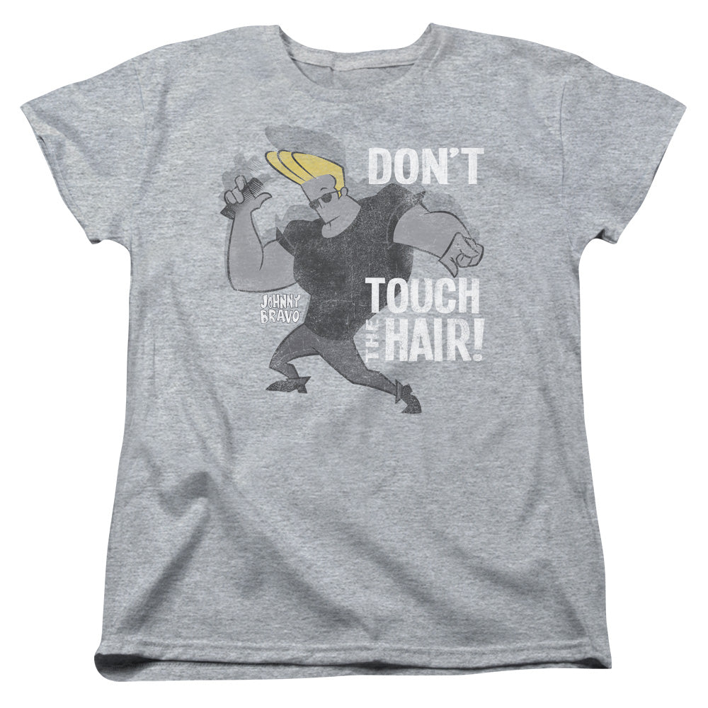 Johnny Bravo Hair Womens T Shirt Athletic Heather Officially Licensed