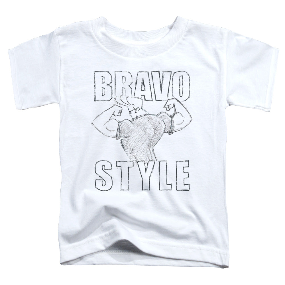 Johnny Bravo Bravo Style Toddler Kids Youth T Shirt White Officially Licensed