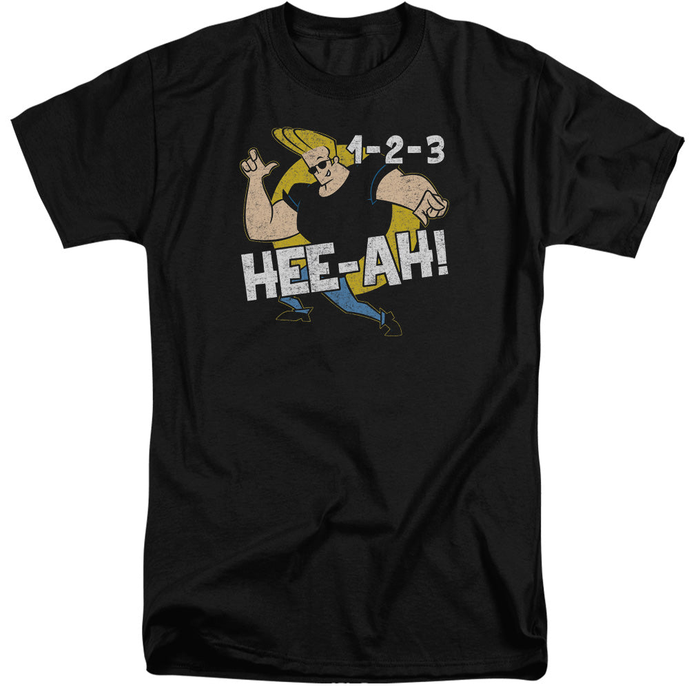 Johnny Bravo 123 Mens Tall T Shirt Black Officially Licensed