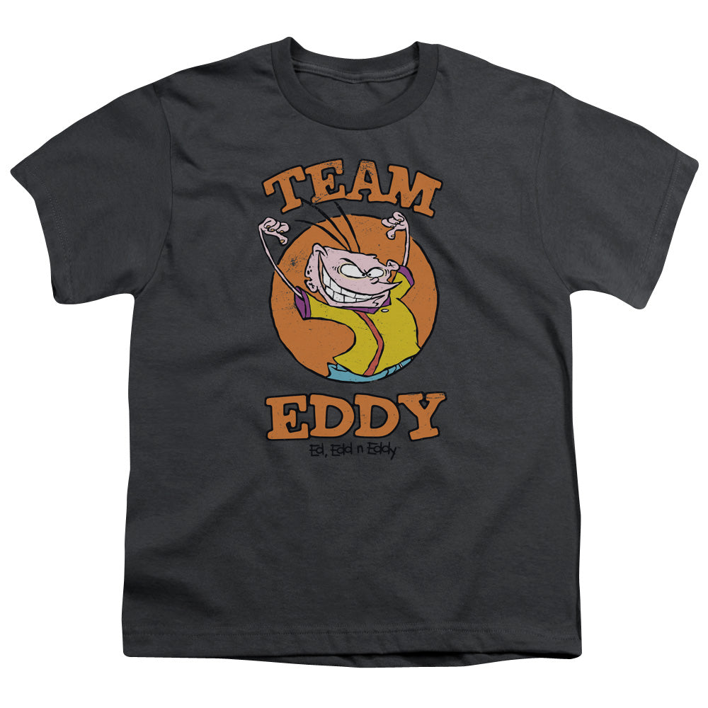 Ed Edd N Eddy Team Eddy Kids Youth T Shirt Charcoal Officially Licensed