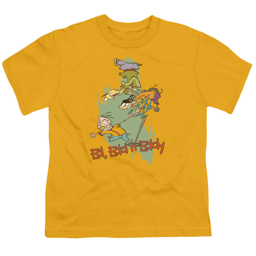 Ed Edd N Eddy Free Fall Kids Youth T Shirt Gold Officially Licensed