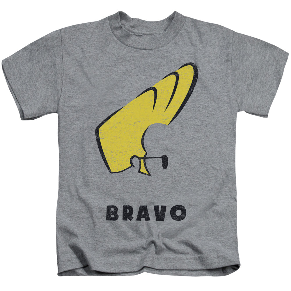 Johnny Bravo Johnny Hair Juvenile Kids Youth T Shirt Athletic Heather Officially Licensed
