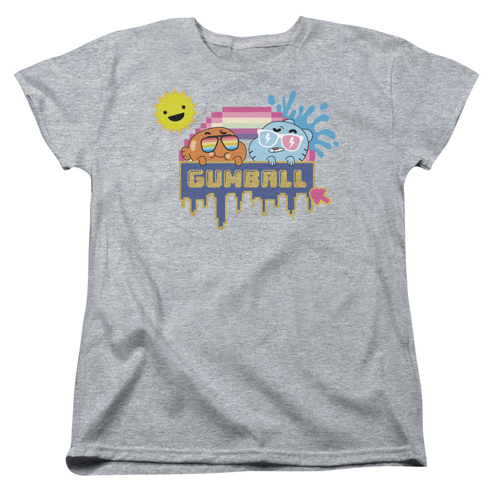 Amazing World of Gumball Sunshine Womens T Shirt Athletic Heather Officially Licensed