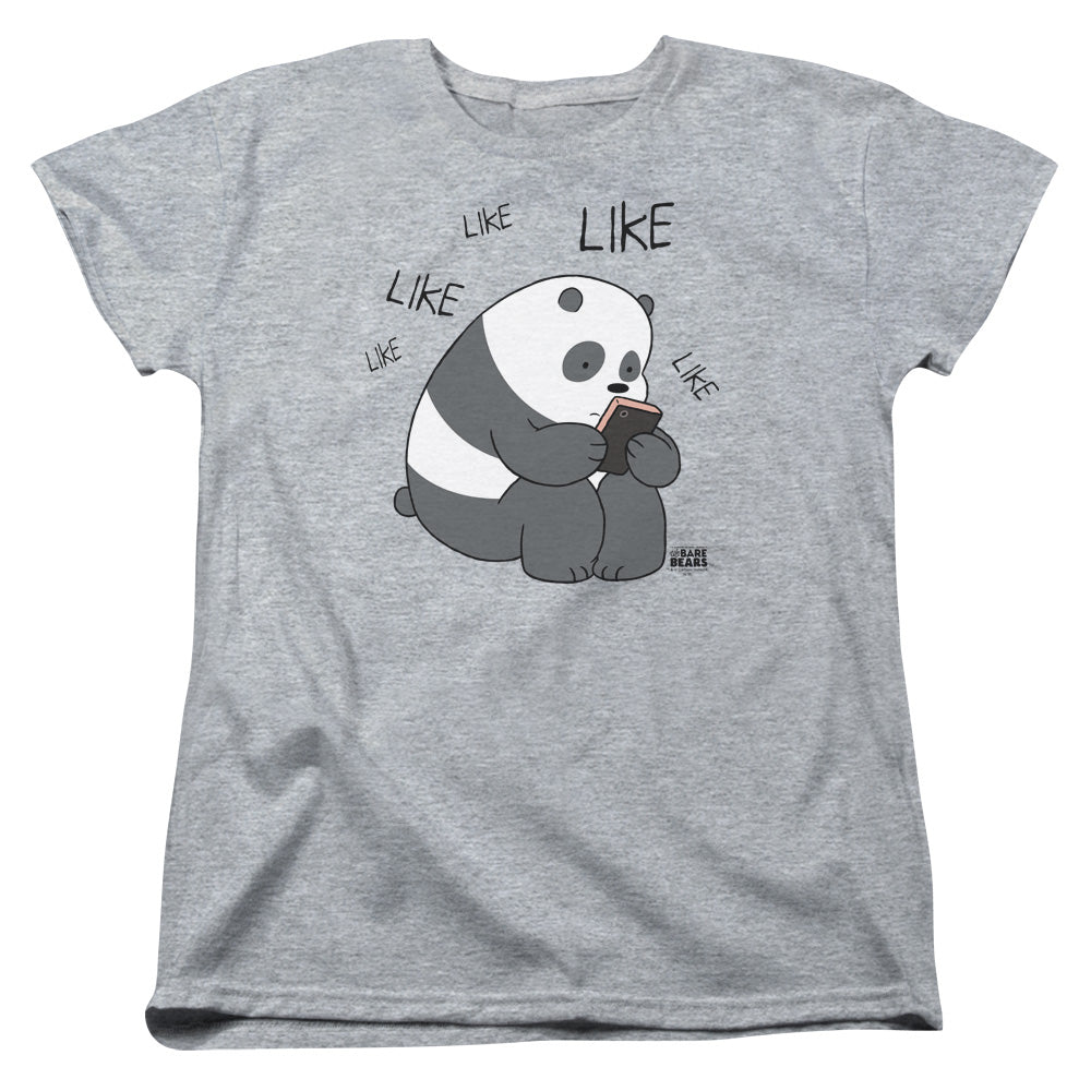 We Bare Bears Like Like Like Womens T Shirt Athletic Heather Officially Licensed