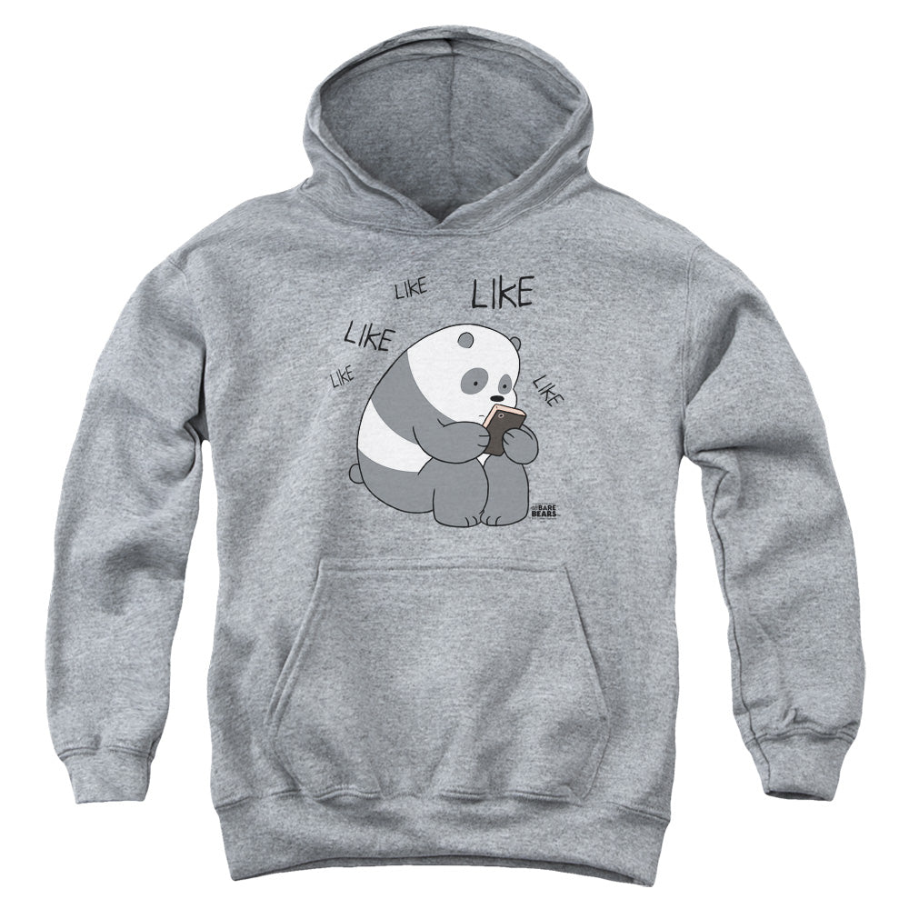 We Bare Bears Like Like Like Kids Youth Hoodie Athletic Heather Officially Licensed