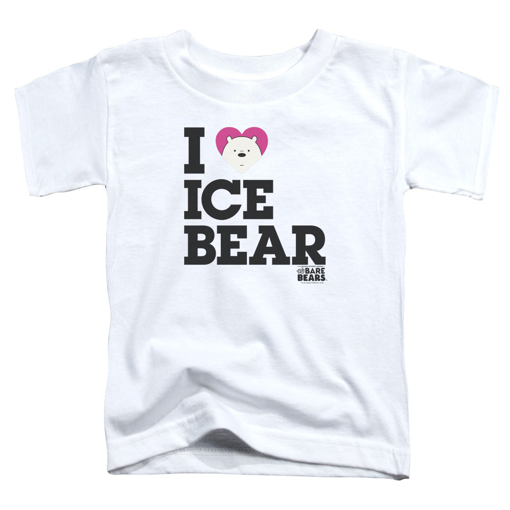 We Bare Bears Heart Ice Bear Toddler Kids Youth T Shirt White Officially Licensed