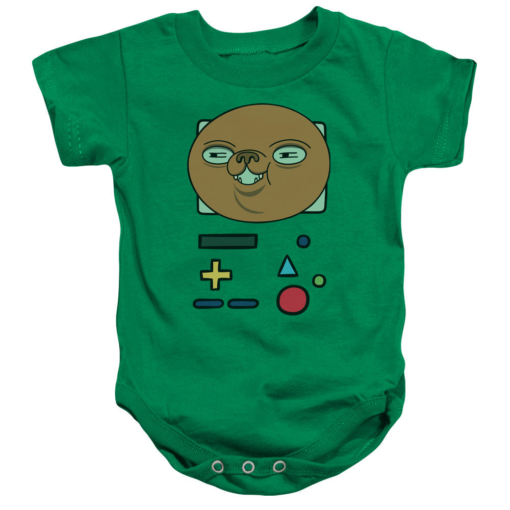 Adventure Time Bmo Mask Infant Baby Snapsuit Kelly Green Officially Licensed