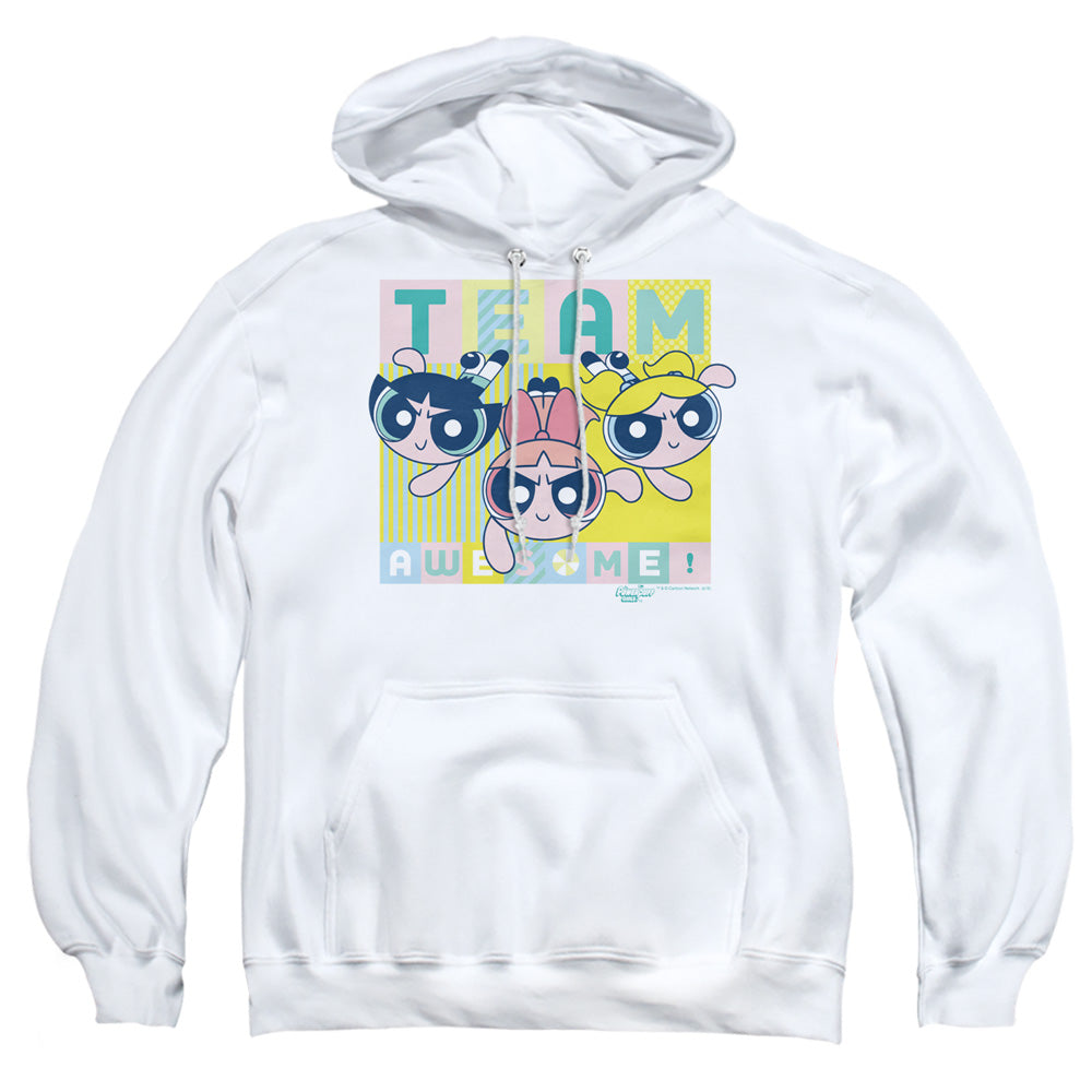 Powerpuff Girls Awesome Block Mens Hoodie White Officially Licensed