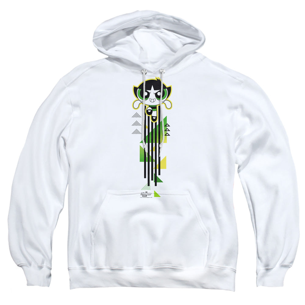 Powerpuff Girls Buttercup Streak Mens Hoodie White Officially Licensed