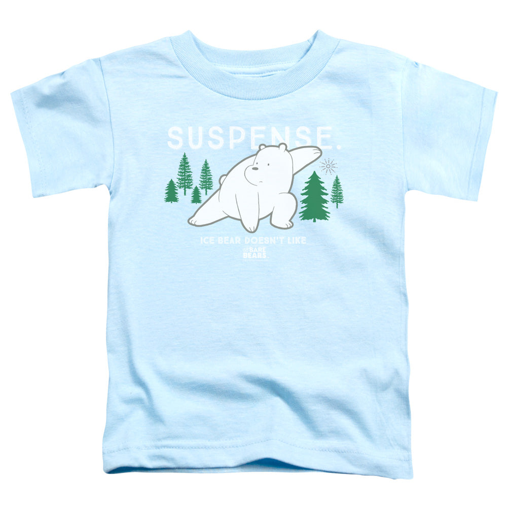 We Bare Bears Suspense Toddler Kids Youth T Shirt Light Blue Officially Licensed