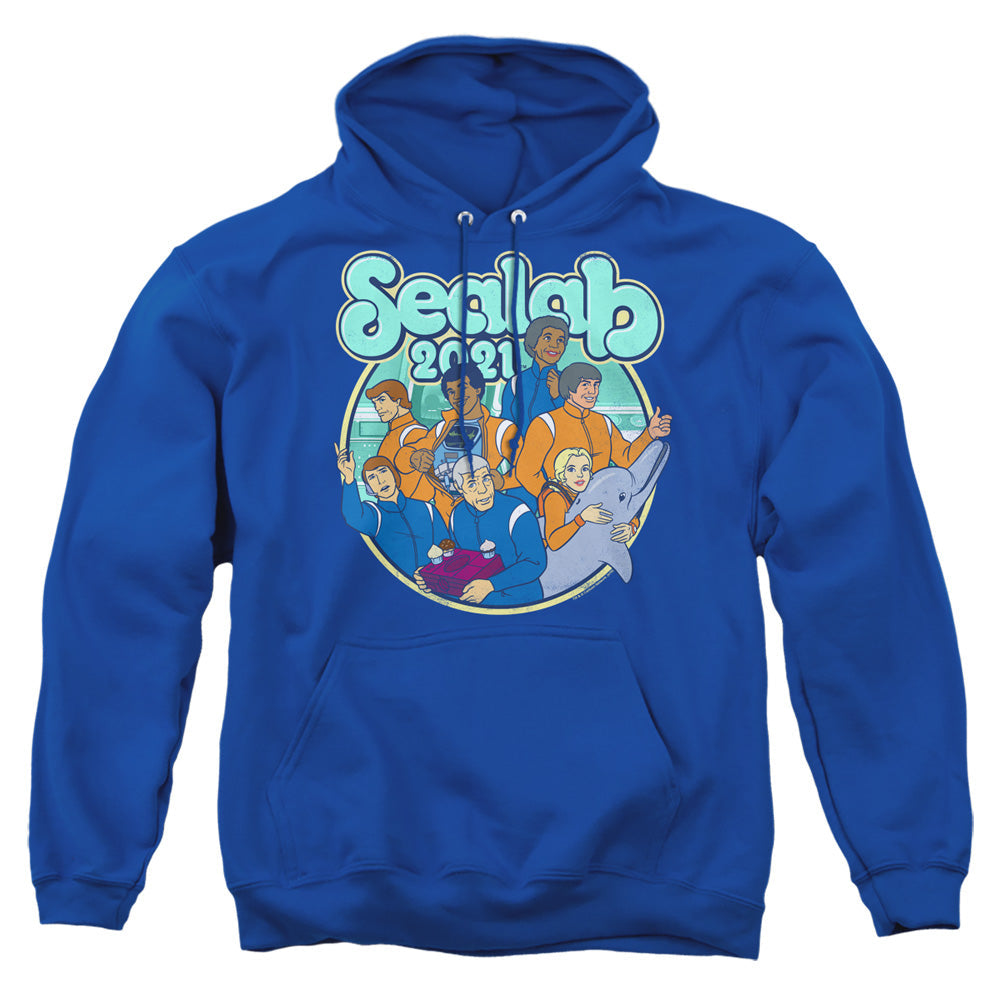Sealab 2021 Gangs All Here Mens Hoodie Royal Blue Officially Licensed