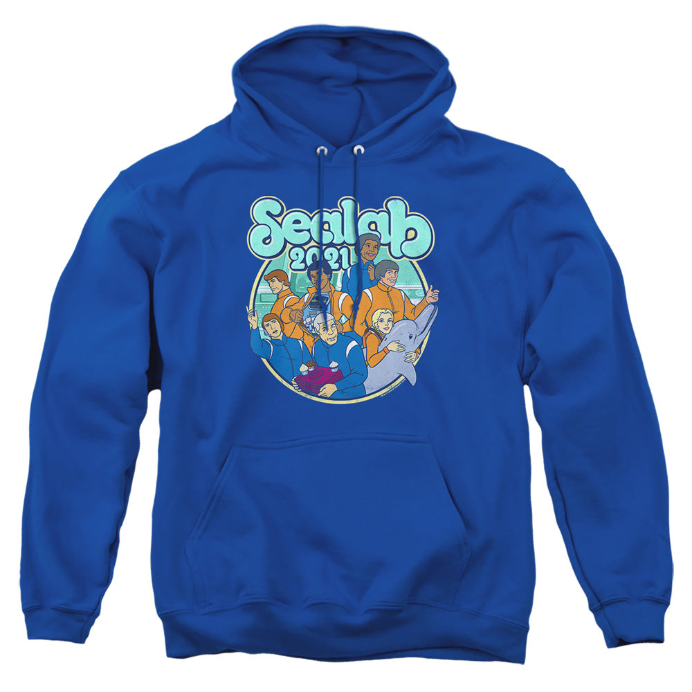 Sealab 2021 Gangs All Here Mens Hoodie Royal Officially Licensed