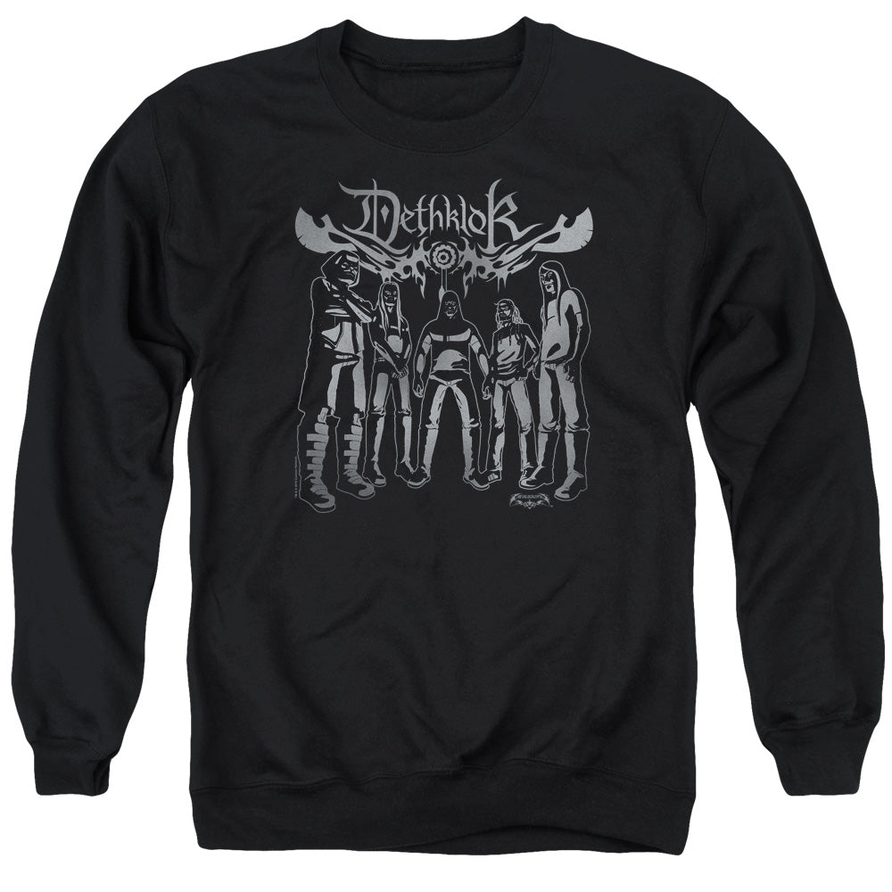 Metalocalypse Dethklok Band Mens Crewneck Sweatshirt Black Officially Licensed