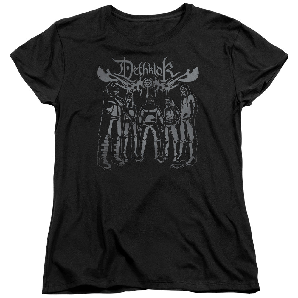 Metalocalypse Dethklok Band Womens T Shirt Black Officially Licensed