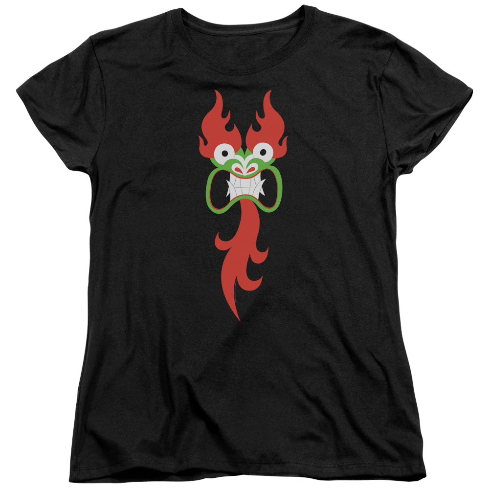 Samurai Jack Aku Face Womens T Shirt Black Officially Licensed