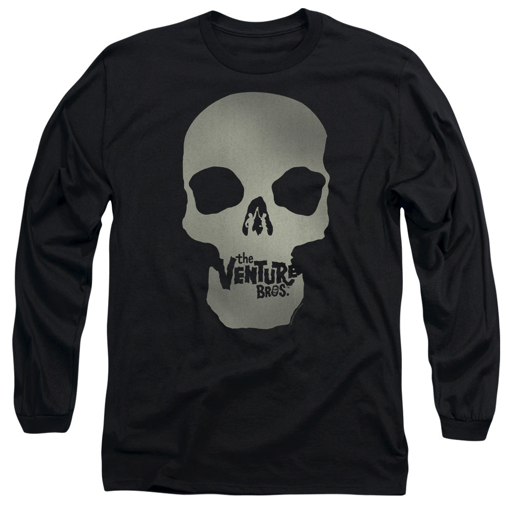 The Venture Bros Skull Logo Mens Long Sleeve Shirt Black Officially Licensed