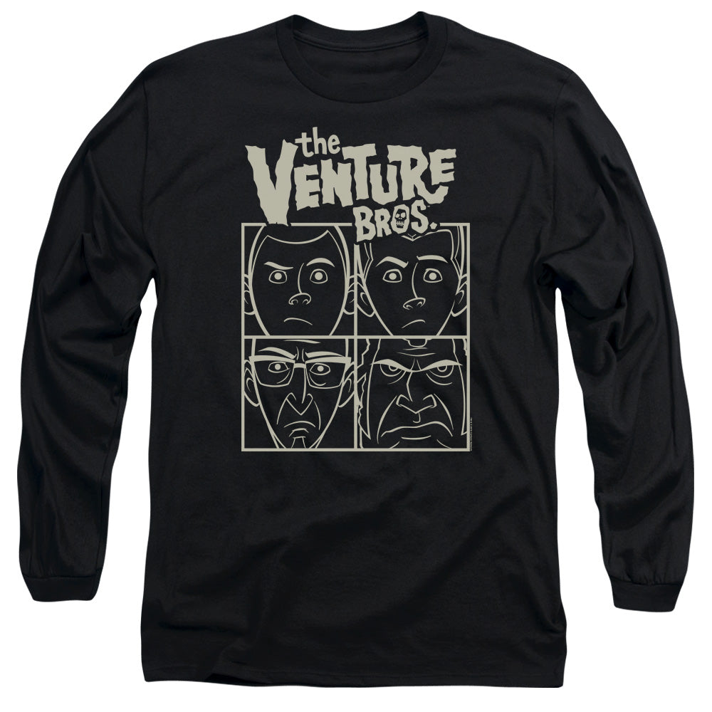 The Venture Bros Venture Mens Long Sleeve Shirt Black Officially Licensed