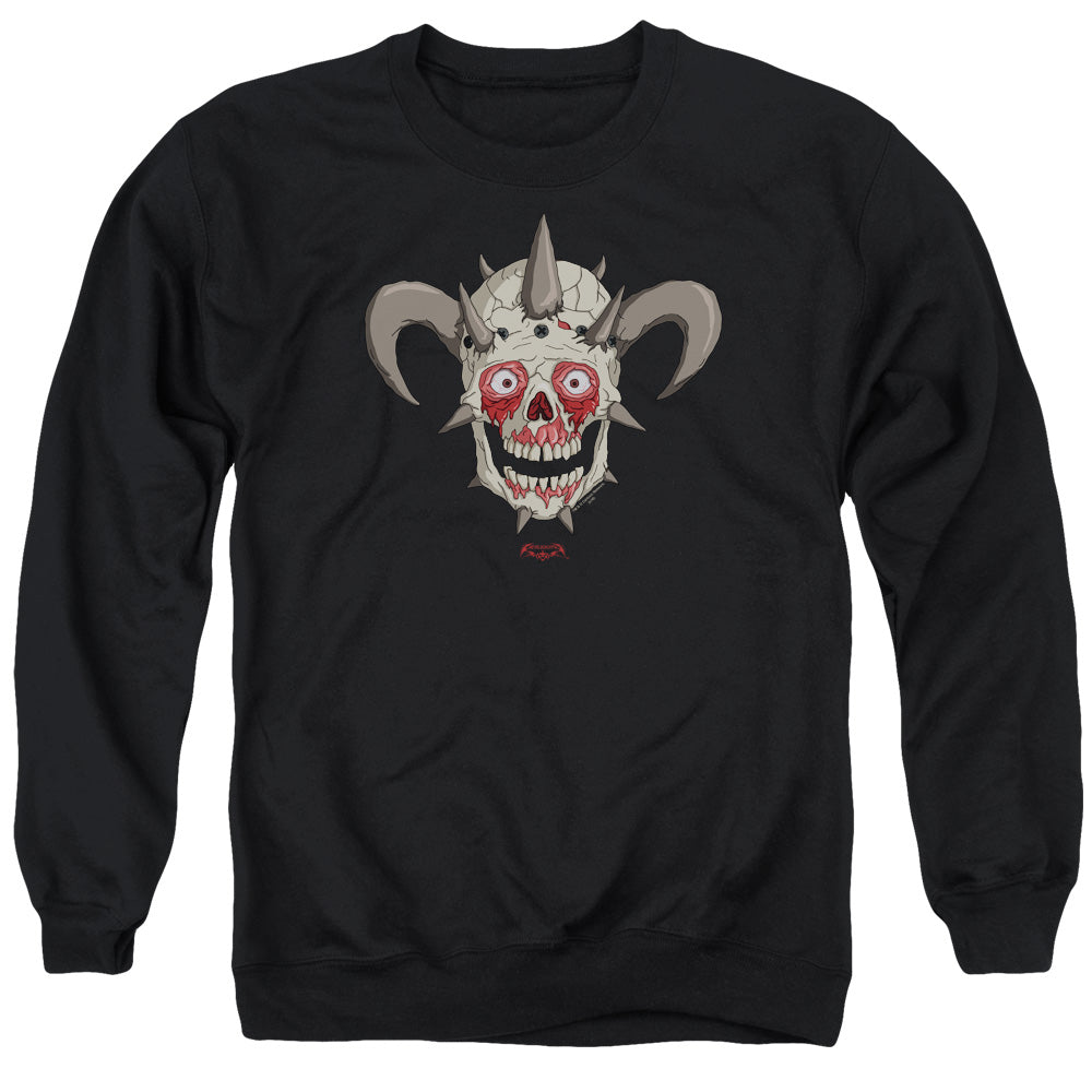 Metalocalypse Facebones Mens Crewneck Sweatshirt Black Officially Licensed