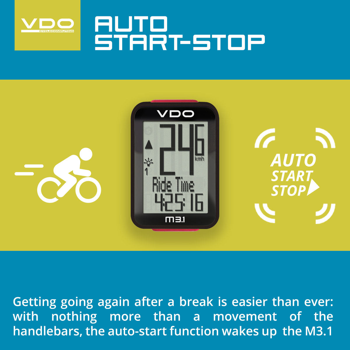 VDO Bicycle Computer M3.1 (Wireless)