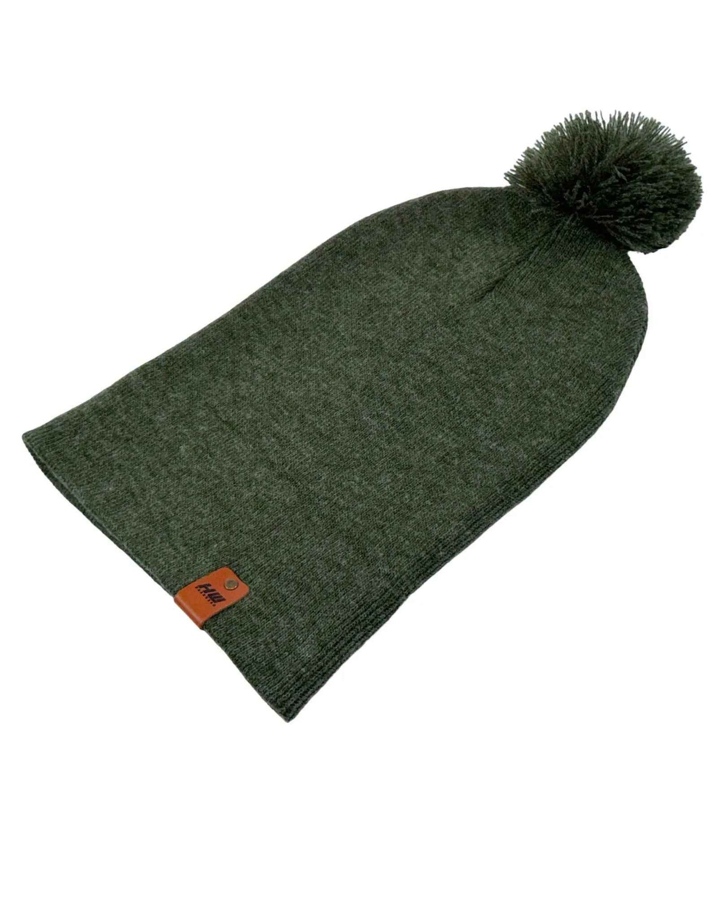 CPP1 HAAKWEAR PomPom Beanie - Made in USA - Forest Green