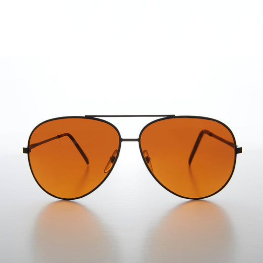 Teardrop Aviator with Orange Lens - Cruise