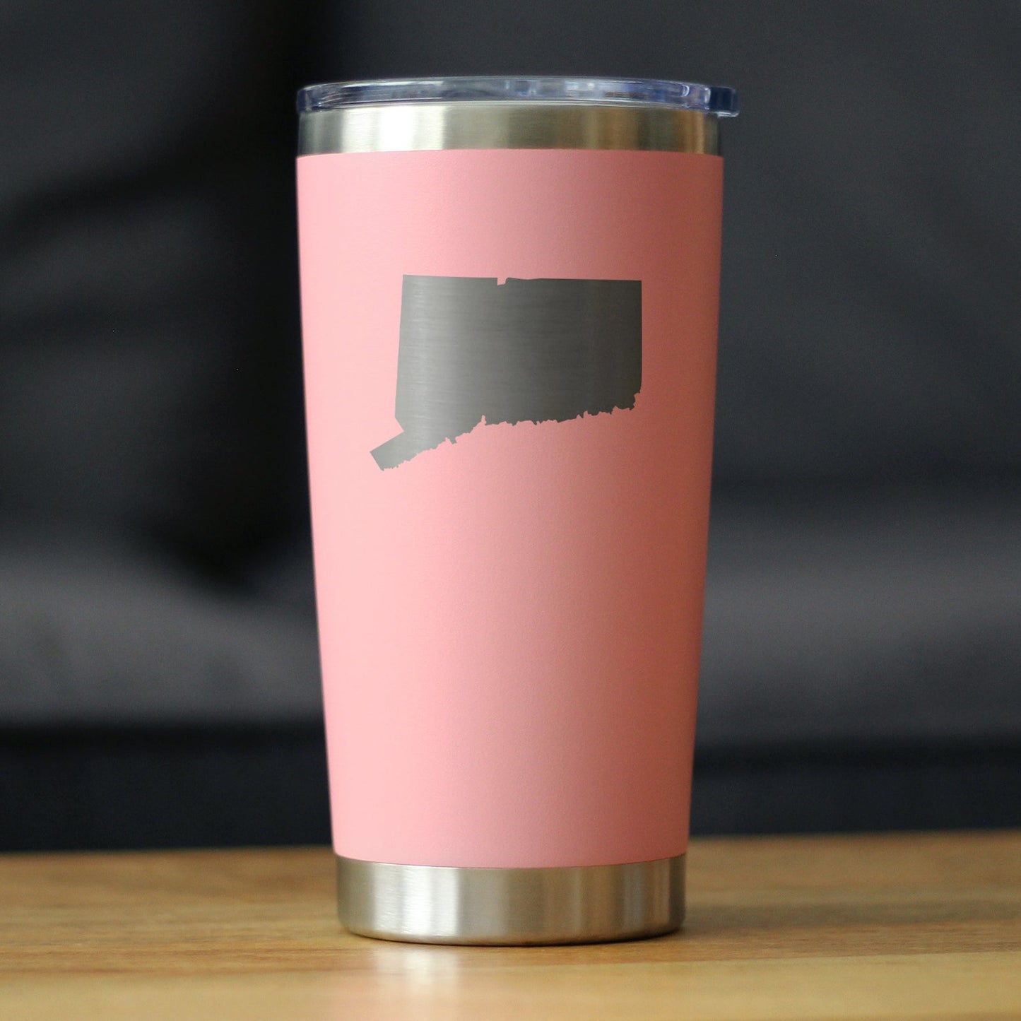 Connecticut State Outline - 20 oz Coffee Tumbler