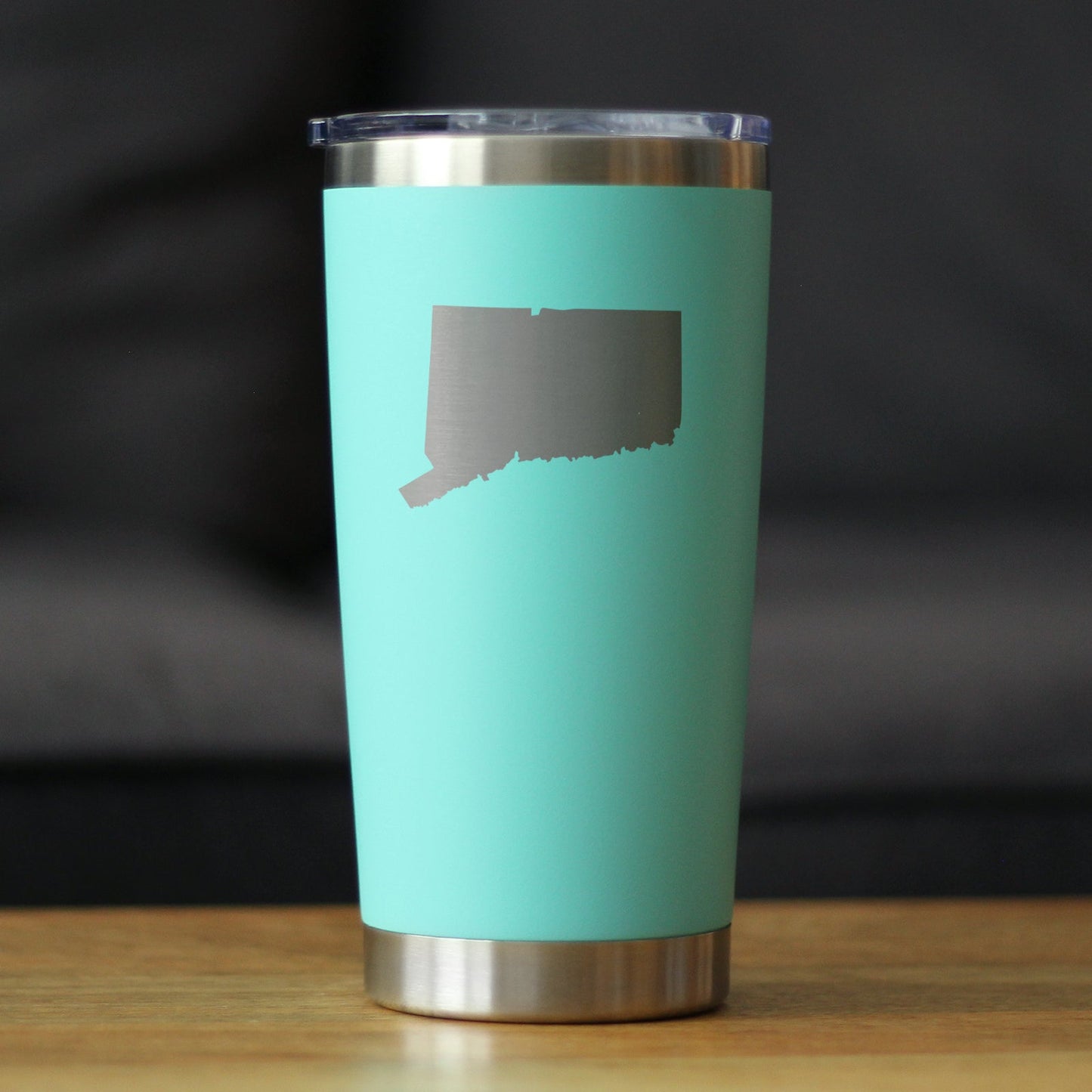 Connecticut State Outline - 20 oz Coffee Tumbler