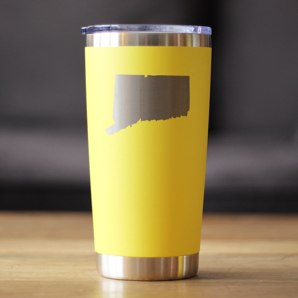Connecticut State Outline - 20 oz Coffee Tumbler