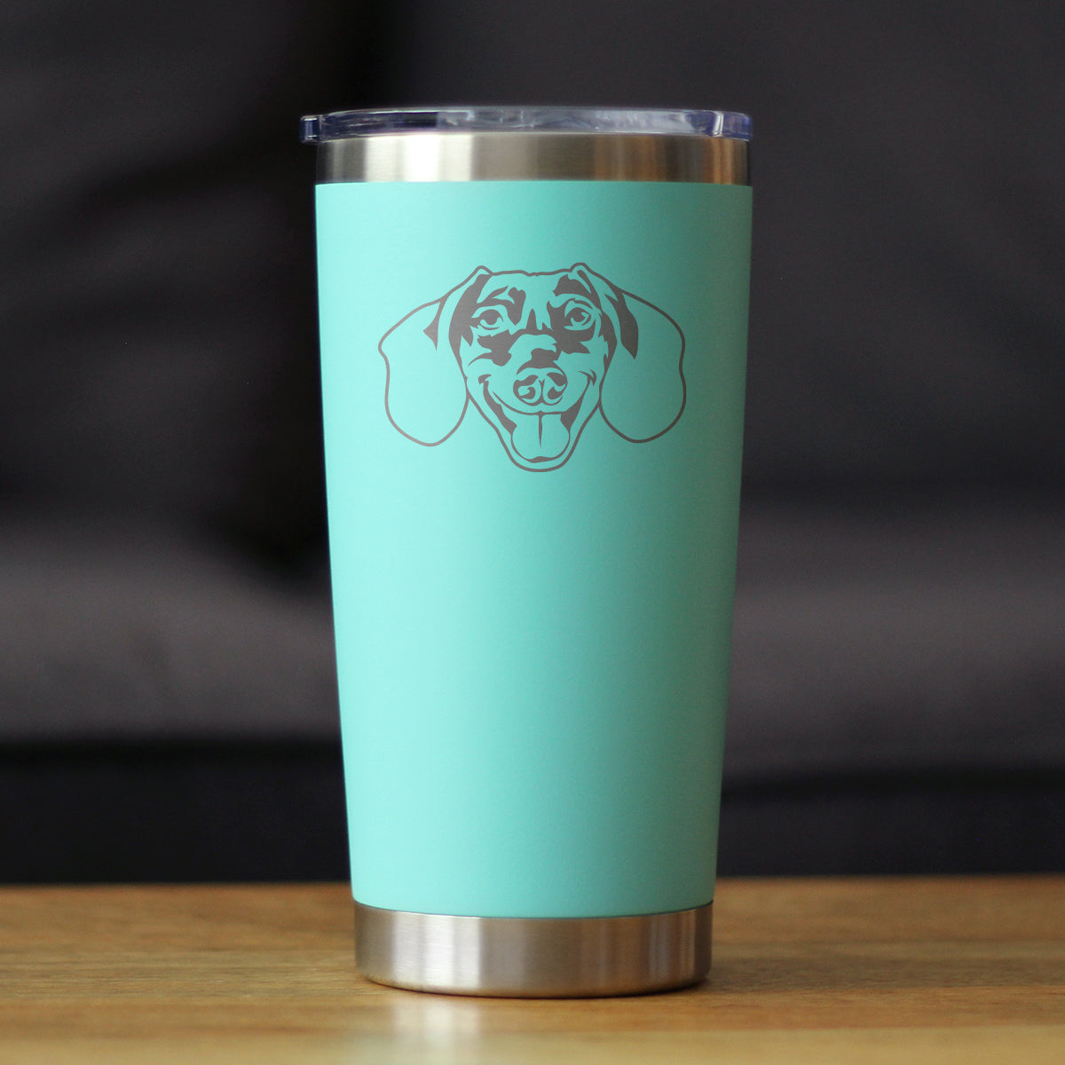 Dachshund Face - 20 oz Coffee Tumbler