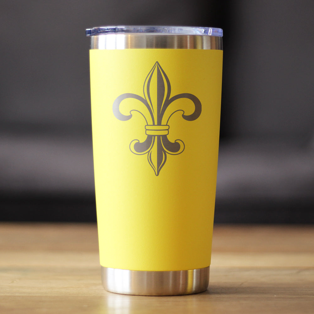 Fleur de Lis - Cute Lily Themed Gifts - Gift for Lovers of French & Italian Culture - 20 oz Coffee Tumbler